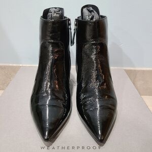 Aquatalia Marilisa Naplak Patent Leather Booties